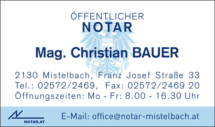 Notar Mag. Christian Bauer