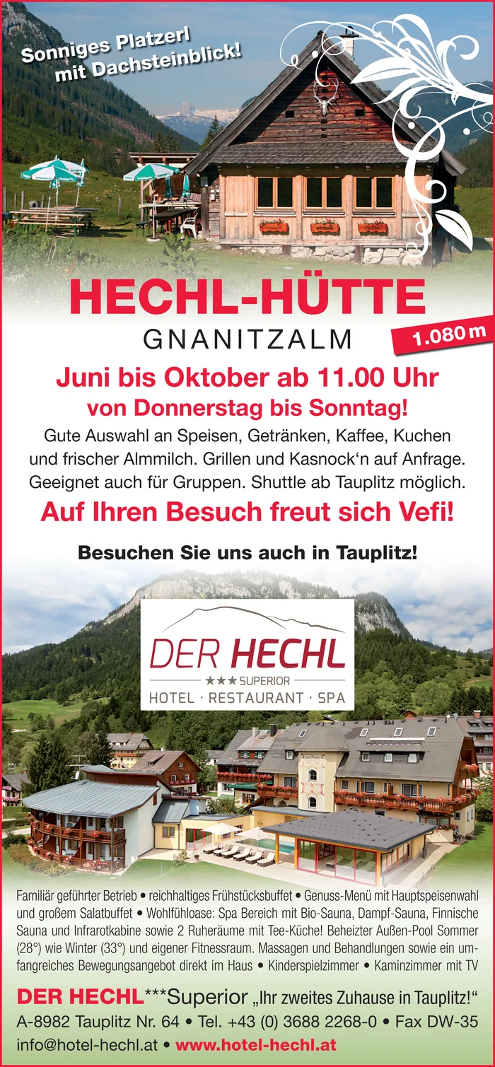 Hechl-Hütte Gnanitzalm - Hechl HotelbetriebsgesmbH
