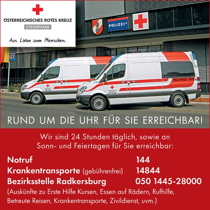 Österreichisches Rotes Kreuz - Landesverband Steiermark - Bezirksstelle Bad Radkersburg