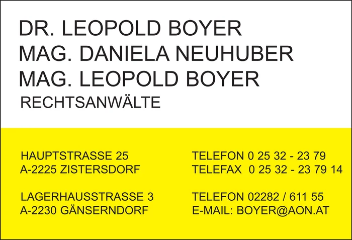 Rechtsanwalt Boyer Neuhuber