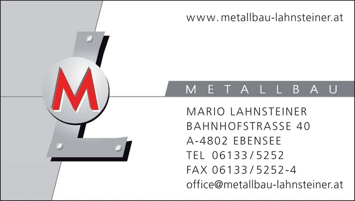Metallbau Lahnsteiner