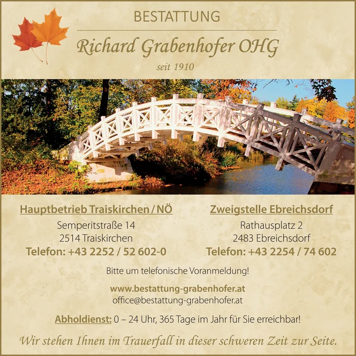 Bestattung Richard Grabenhofer