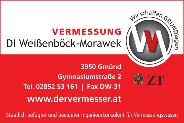 Ziviltechniker Weißenböck-Morawek Vermessung