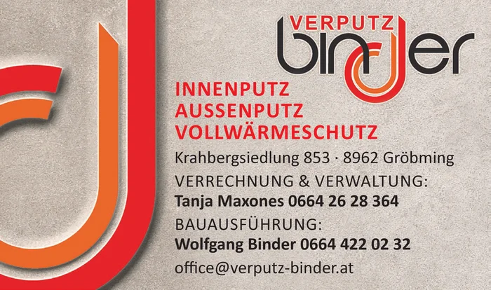 Verputz Binder