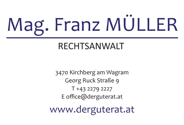 Rechtsanwalt Mag. Franz Müller