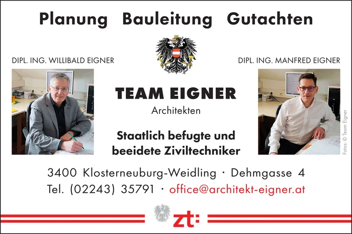Ziviltechniker Architekten Eigner