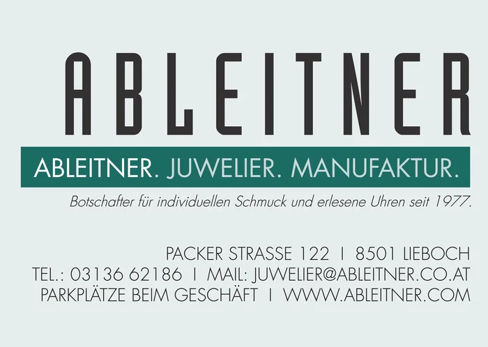 Ableitner. Juwelier. Manufaktur.