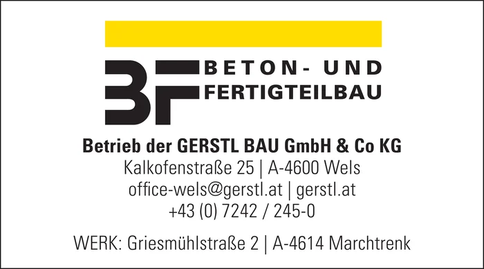 Beton- und Fertigteilbau - Gerstl Bau GmbH & Co KG