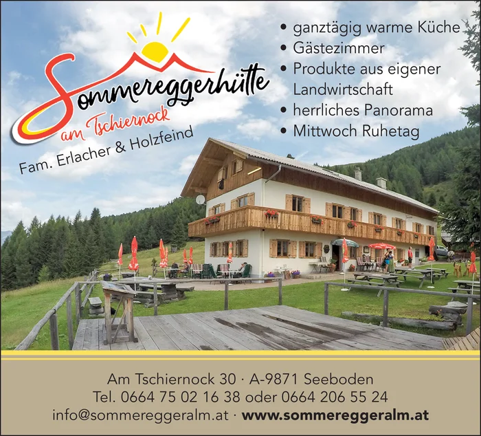 Sommereggerhütte am Tschiernock