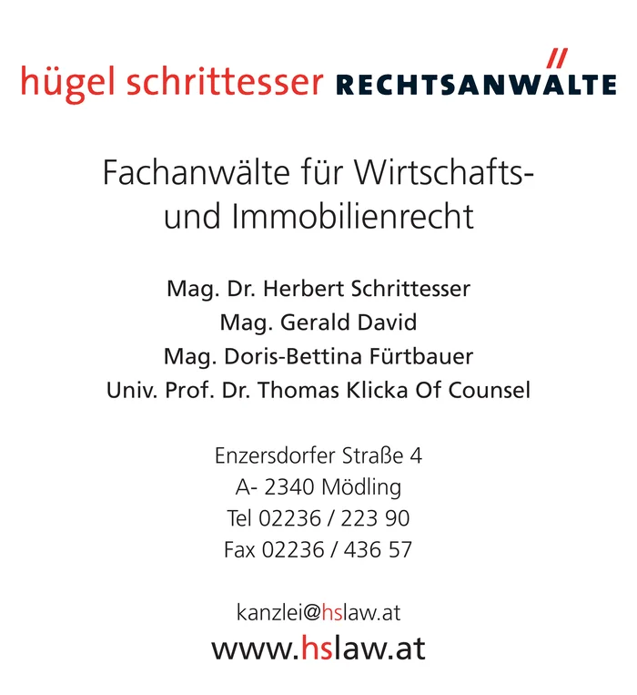 Rechtsanwälte Hügel Schrittesser