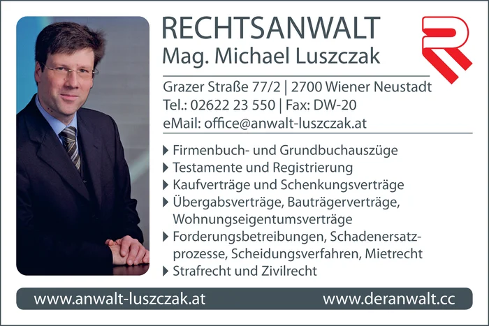 Rechtsanwalt Mag. Michael Luszczak