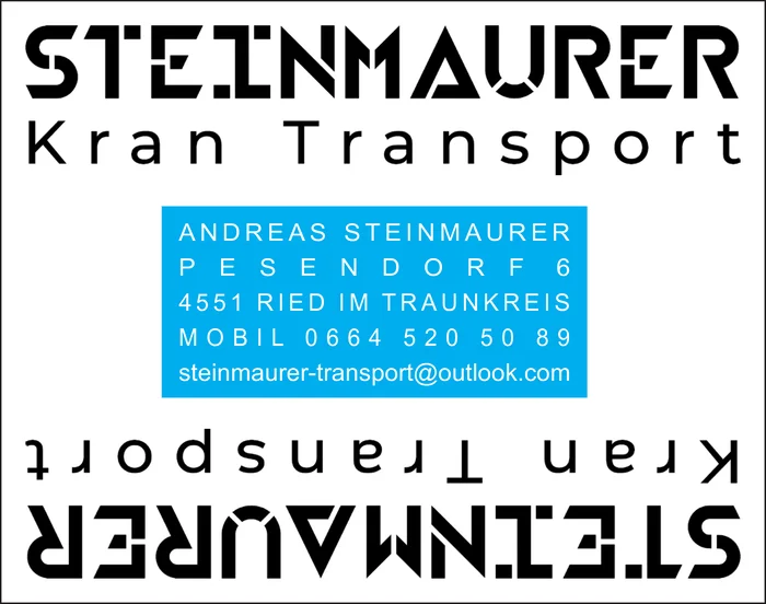 Steinmaurer Kran Transport