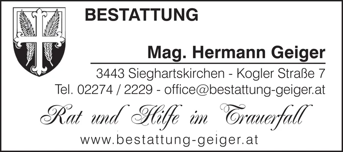Bestattung Geiger