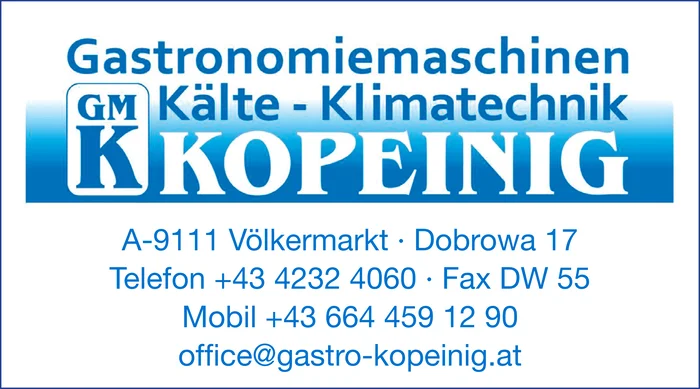 GMK Kopeinig - Gastronomiemaschinen
