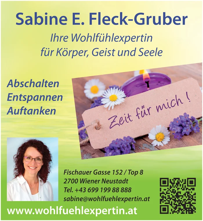 Wohlfühlexpertin Sabine E. Fleck-Gruber